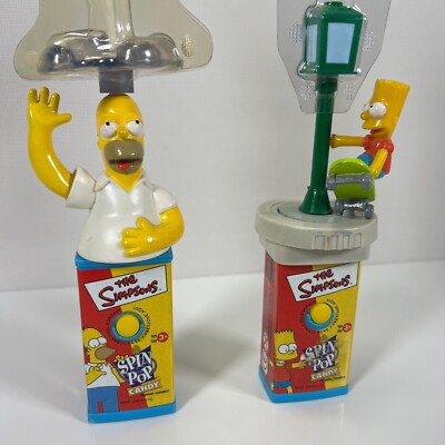 Bart & Homer Simpson, The Simpsons Spin Pop Candy Holder 2003