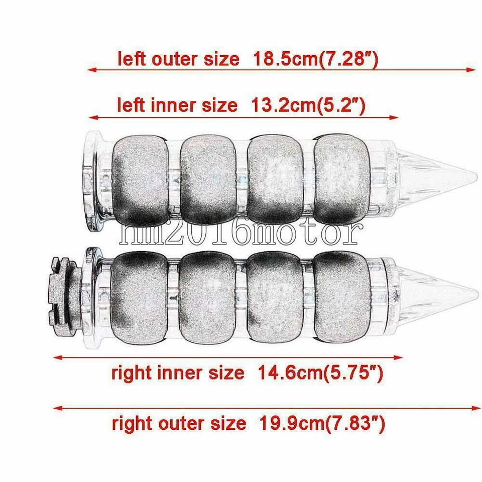 Motorcycle 1" Handlebar Hand End Grips for Harley Sportster Dyna Softail Foto 2 de 4