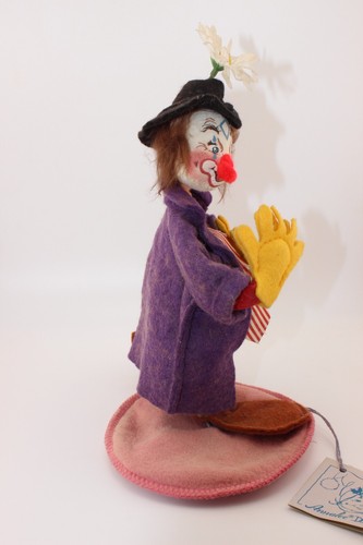 Annalee Doll Hobo Clown with Purple Jacket, 1994, Daisy, #2074 - Picture 3 of 10