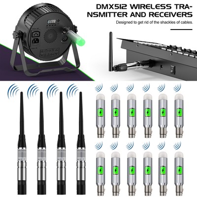 2.4G Wireless Transmitter & Receivers DMX512 For Stage Lighting Disco Controller