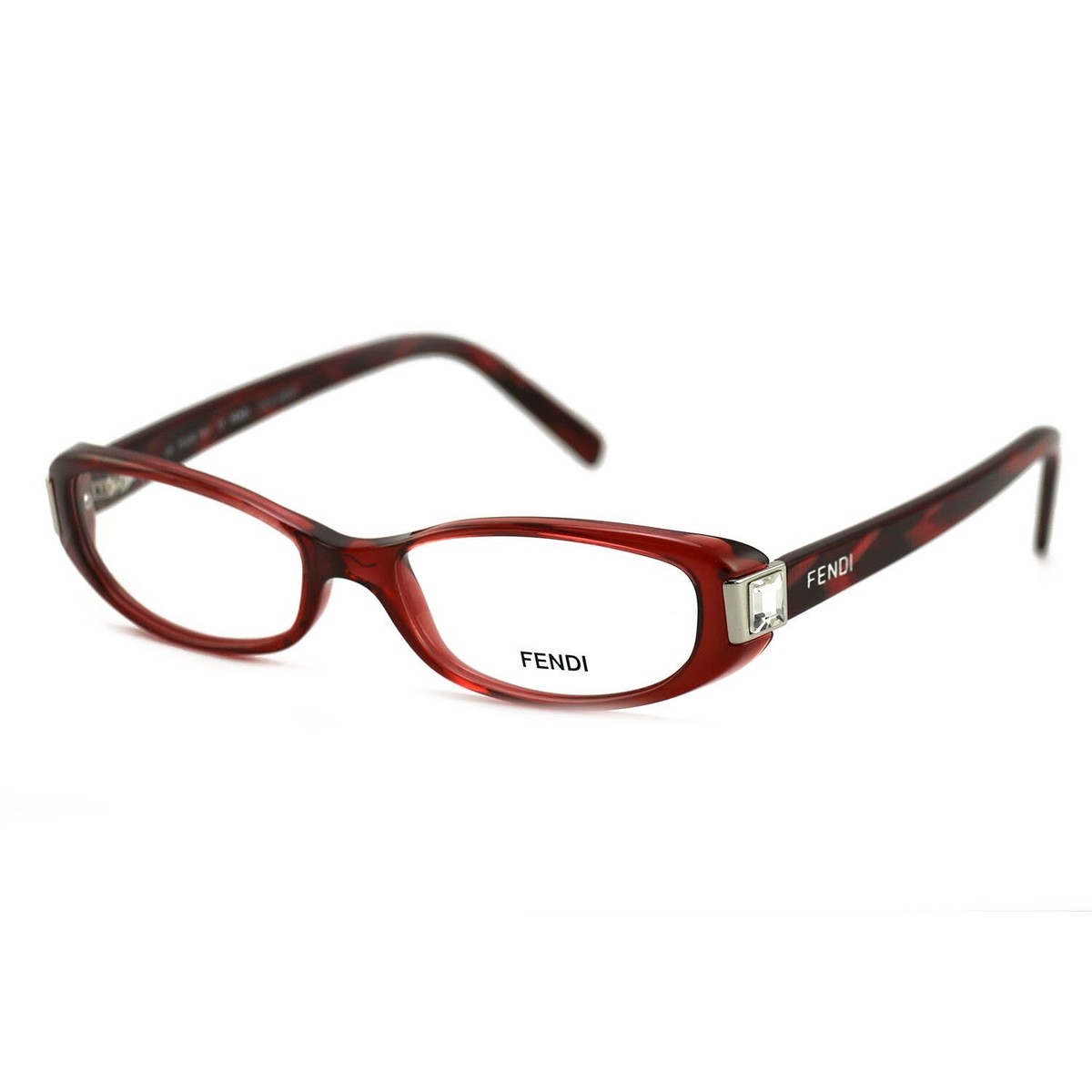 Fendi F666R 603 Women's Burgundy Rectangular Eyeglasses Frames 51
