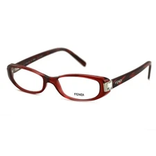 Fendi F666R 603 Women's Burgundy Rectangular Eyeglasses Frames 51 x 16 x 135
