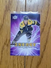 2019-20 Upper Deck Pure Energy #PE32 David Pastrnak Boston Bruins