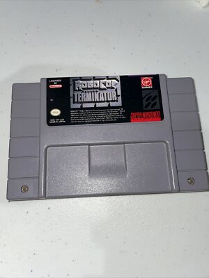 RoboCop vs. The Terminator Super Nintendo Snes Tested & Working