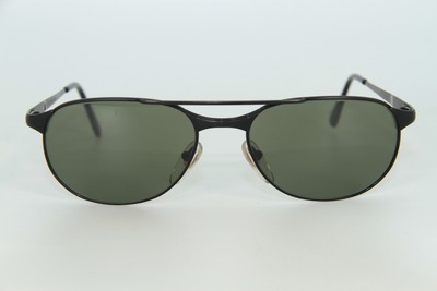 Vintage VUARNET 042 Metal Matte Black Sunglasses PX3000 Mineral Lens