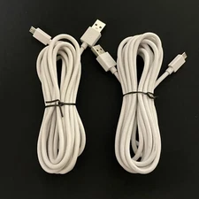 2X POWER A Charging Cable Connection Micro USB Cable Xbox one controller 10ft