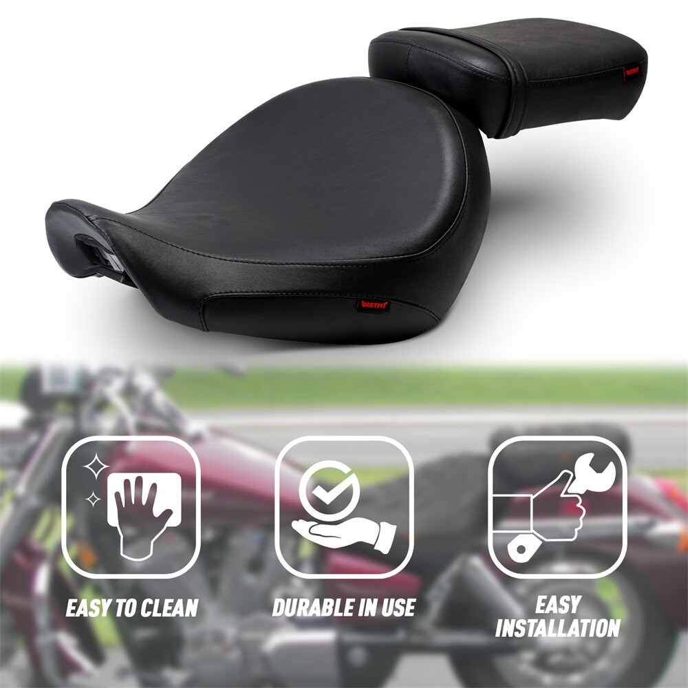 Front Rider Driver Seat Pillion Cushion for Honda Shadow Aero VT750C 2004-2023 e