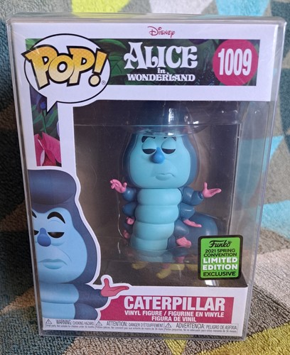 Caterpillar Pop 1009 Alice in Wonderland Funko Pop! -2021 Spring Conv +Protector
