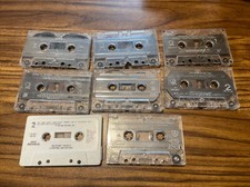 Lot of 8 Vintage Music Cassette Tapes 80s Classic Rock Def leppard zz top poison