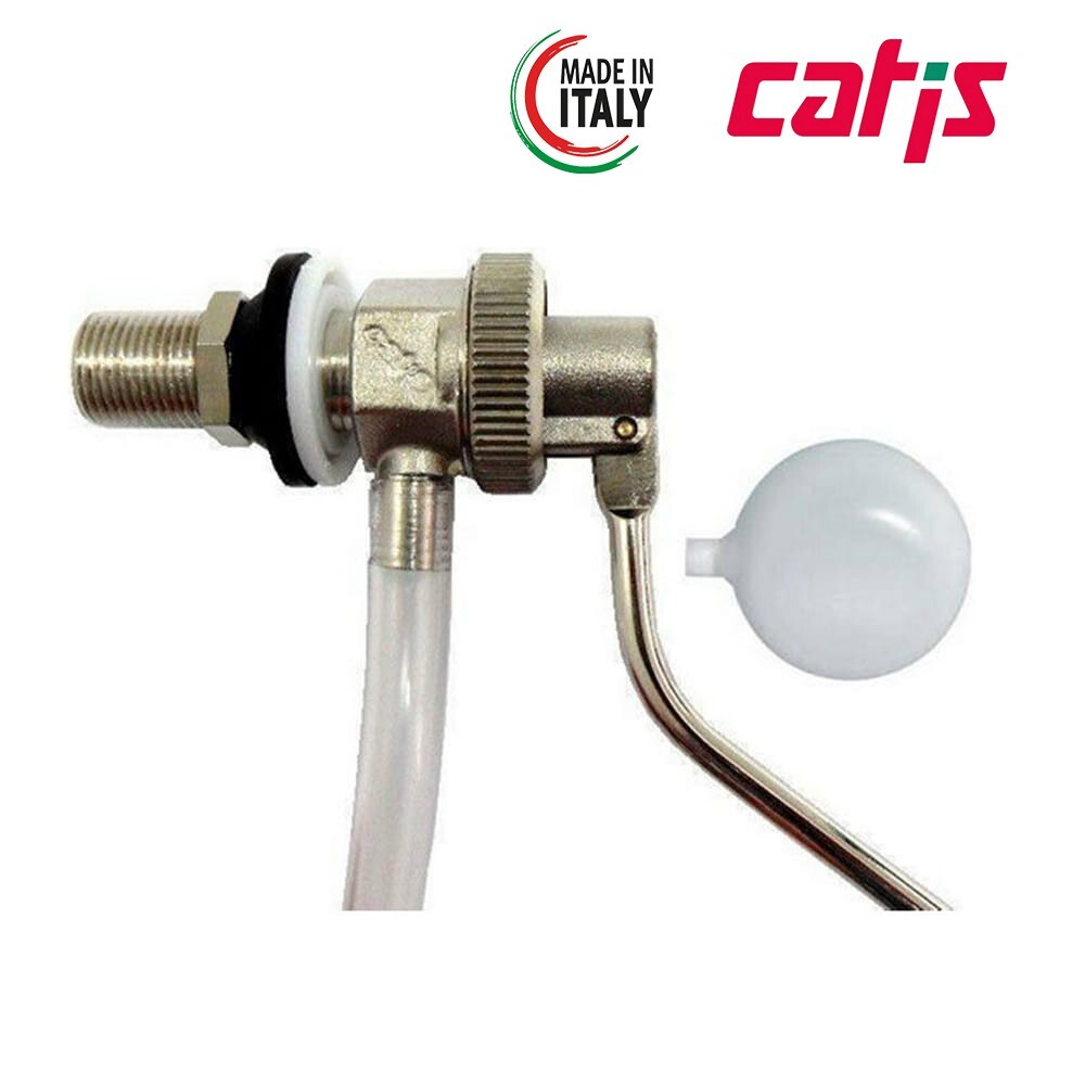 RUBINETTO GALLEGGIANTE SILENZIOSO CATIS 3/8" CON SFERA PER CASSETTE WC