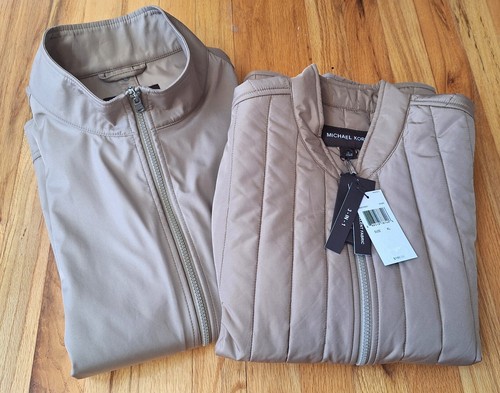 Michael Kors 3 In 1 Water Repellent Beige $198 Jacket/Vest Men Size: XL NWT - Picture 16 of 17