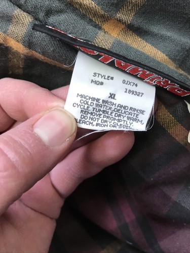 Vintage LL Bean Chore Coat Jacket XL Plaid Lined Heavyweight Denim Corduroy Nice - Picture 13 of 14