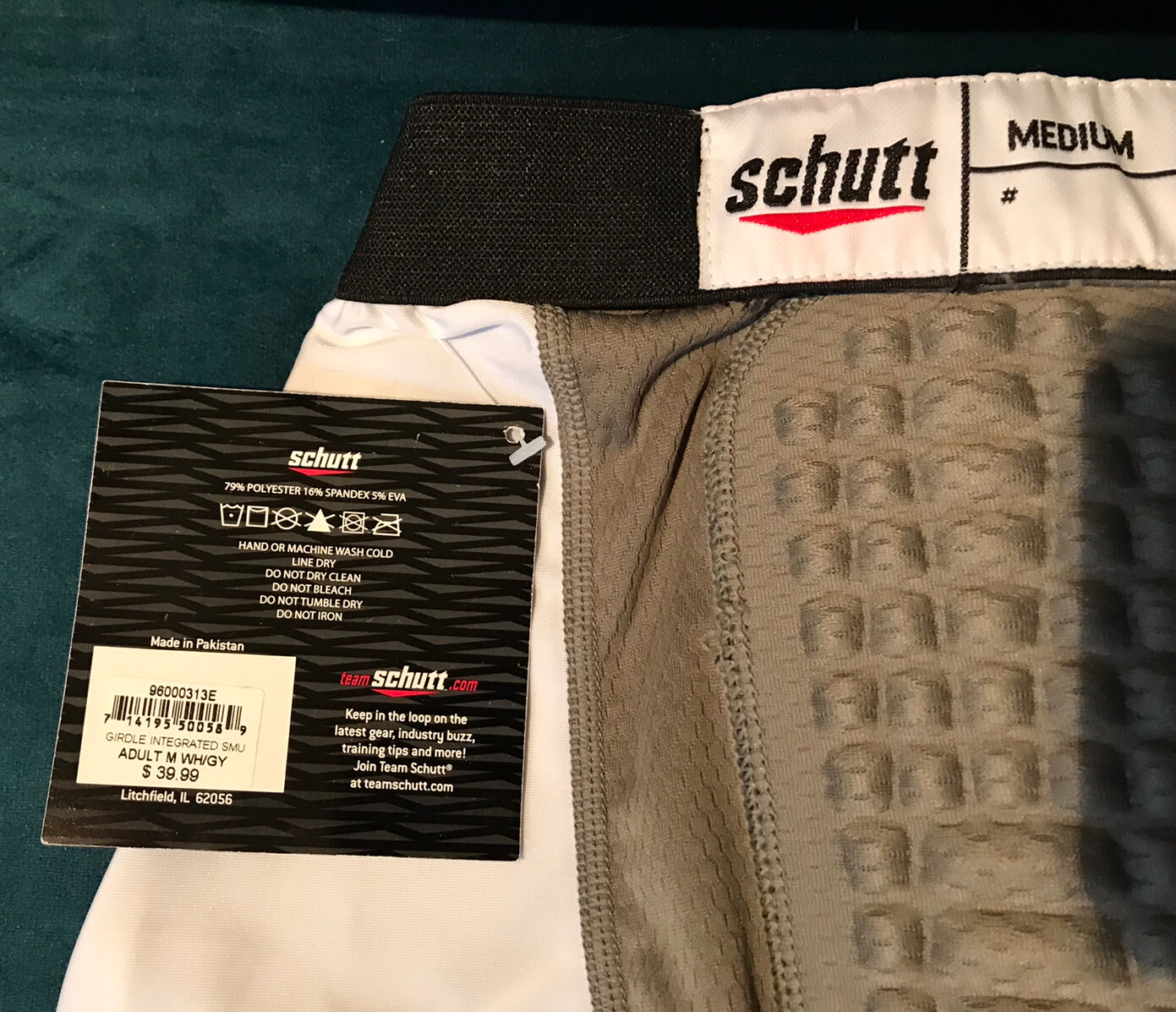 Schutt Football Padded Integrated Girdle Adult Medium Protective