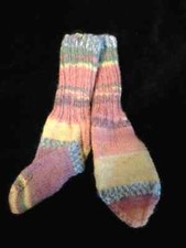 Hand knit socks for toddlers