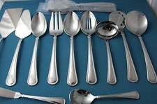 12pc Serving Tablespoon Fork Pierced Ladle Reed & Barton MENDON 18/10 China NEW