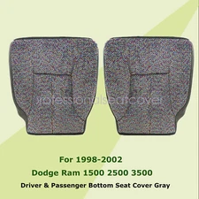 1999 2000-2002 Fits Dodge Ram 1500 2500 Driver-Passenger Lower Seat Cover Gray