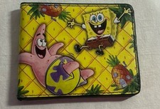 VTG Buckle-Down Men's Multicolor SpongeBob SquarePants  Patrick Bifold Wallet