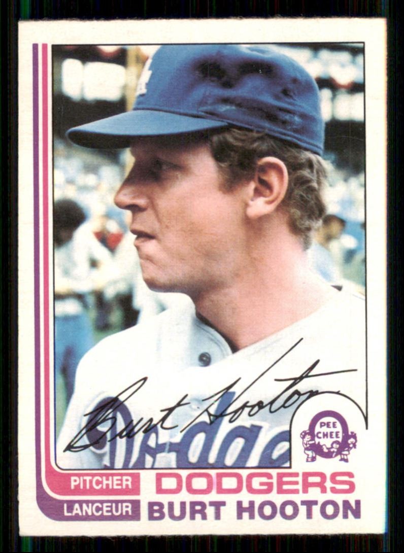 1982 O-Pee-Chee Burt Hooton Los Angeles Dodgers #315