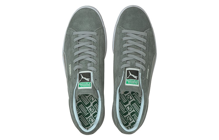 Size 10 - Puma Suede Vintage Made in Japan Quarry Silver for sale
