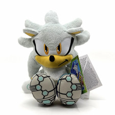 Jakks Pacific Sonic The Hedgehog 35th Anniversary Silver The Hedgehog 9" Plush