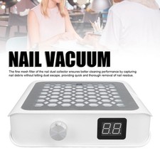 60W Nail Dust Collector With Fine Mesh Filter Powerful Vacuum Fan Vent Dust