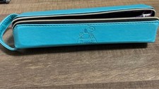 Snoopy Pencil Case Turquoise Blue with Divider Used