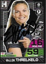 ELLIE THRELKELD SIGNED MANCHESTER ORIGINALS CRICKET ATTAX 2023 PROMO CARD