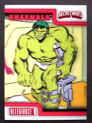 2024 Upper Deck Allegiance Marvel Secret Wars Hulk Ensemble Lenticular Card E-34