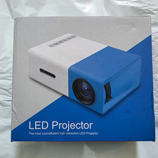 LED Projector Desktop TFT LCD 320x240 Native, 1080p Support, 800:1 Blue/White