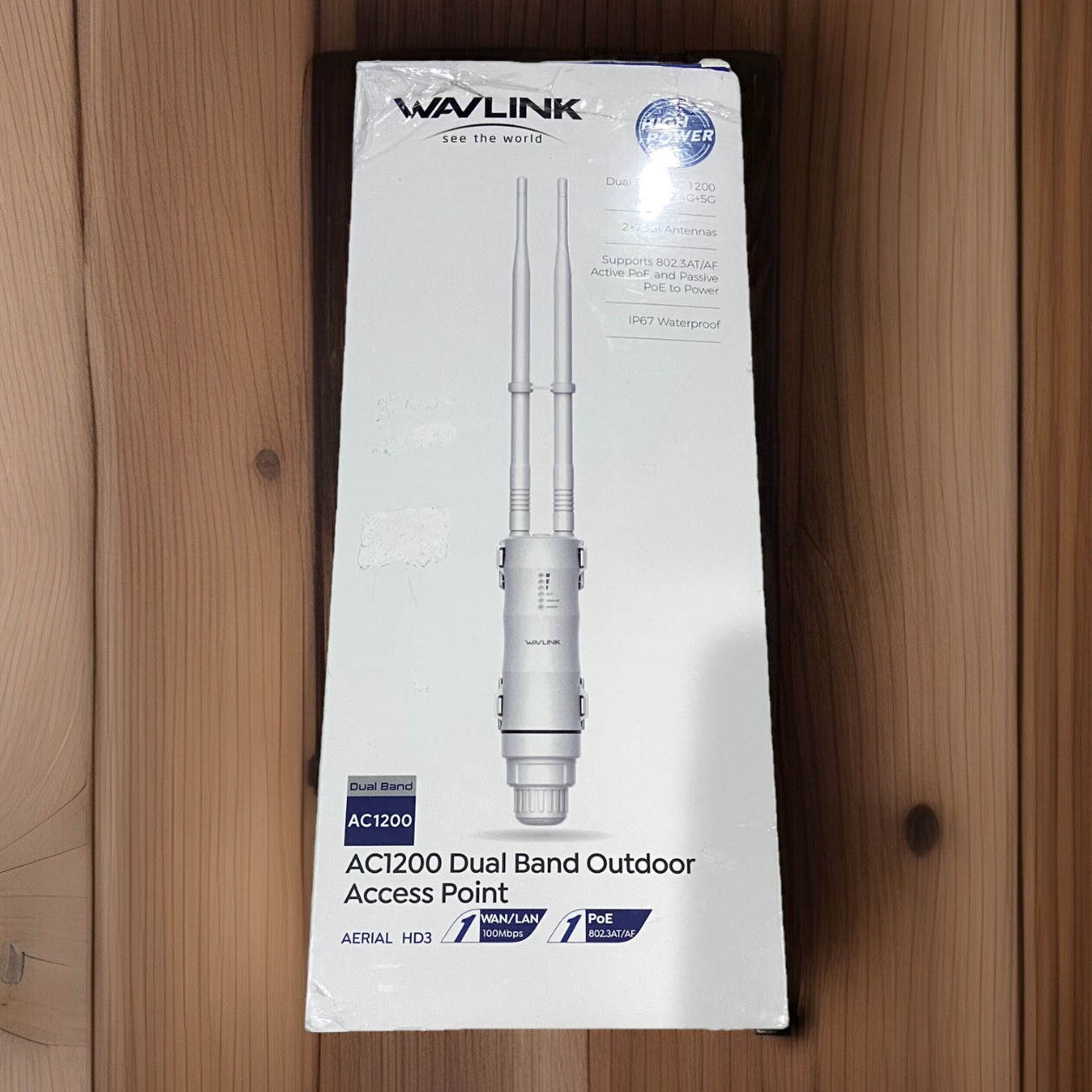 AC1200 Long Range Outdoor WiFi Extender with POE and IP67 Waterproof Design