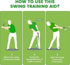 Retractable Golf Swing Trainer,Golf Grip Trainer with Arm Band for Right-Handed  — photo 2