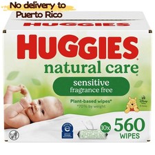 Huggies Natural Care Sensitive Unscented Baby Wipes Select Count new