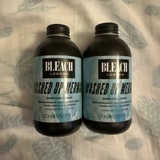 2 x BLEACH LONDON Super Cool Semi Permanent Hair Colour 150ml WASHED UP MERMAID