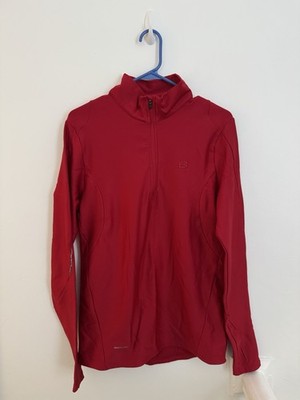 Layer 8 Performance Qwick-Dry Men s Red Long Sleeve Pullover Size M