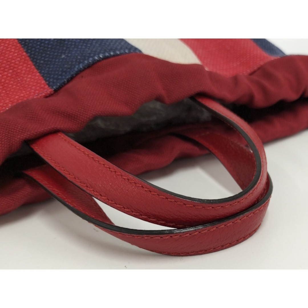 GUCCI Backpack Drawstring Logo Canvas Tricolor Us… - image 7