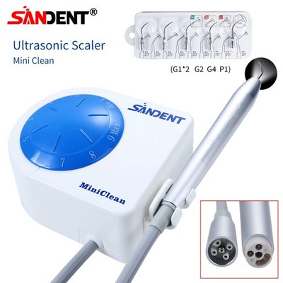 Mini Clean Dental Ultrasonic Scaler Teeth Cleaning Cleaner with Handpiece 5 Tips