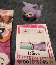 Topps I Love Heart Kittens Clove figurine & 4 trading cards