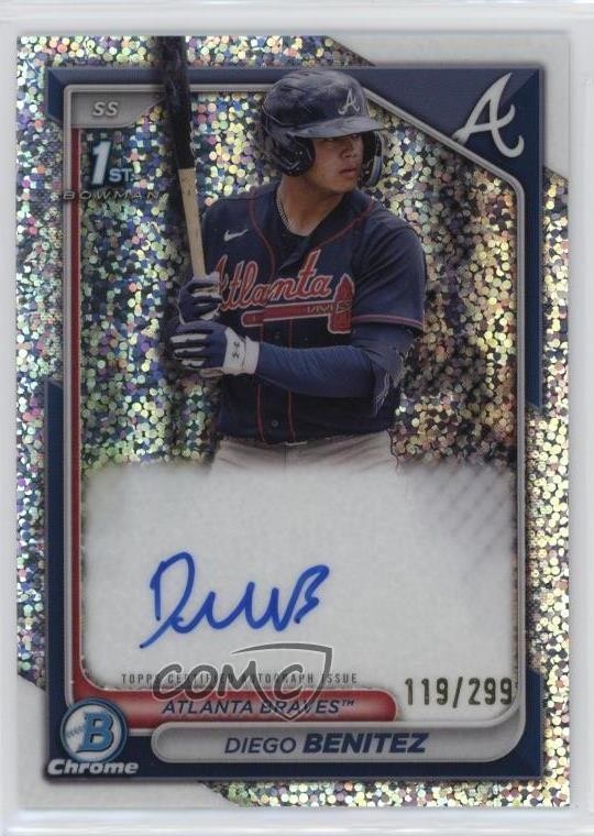 2024 Bowman Chrome Prospect Speckle Refractor 119/299 Diego Benitez #CPA-DB Auto