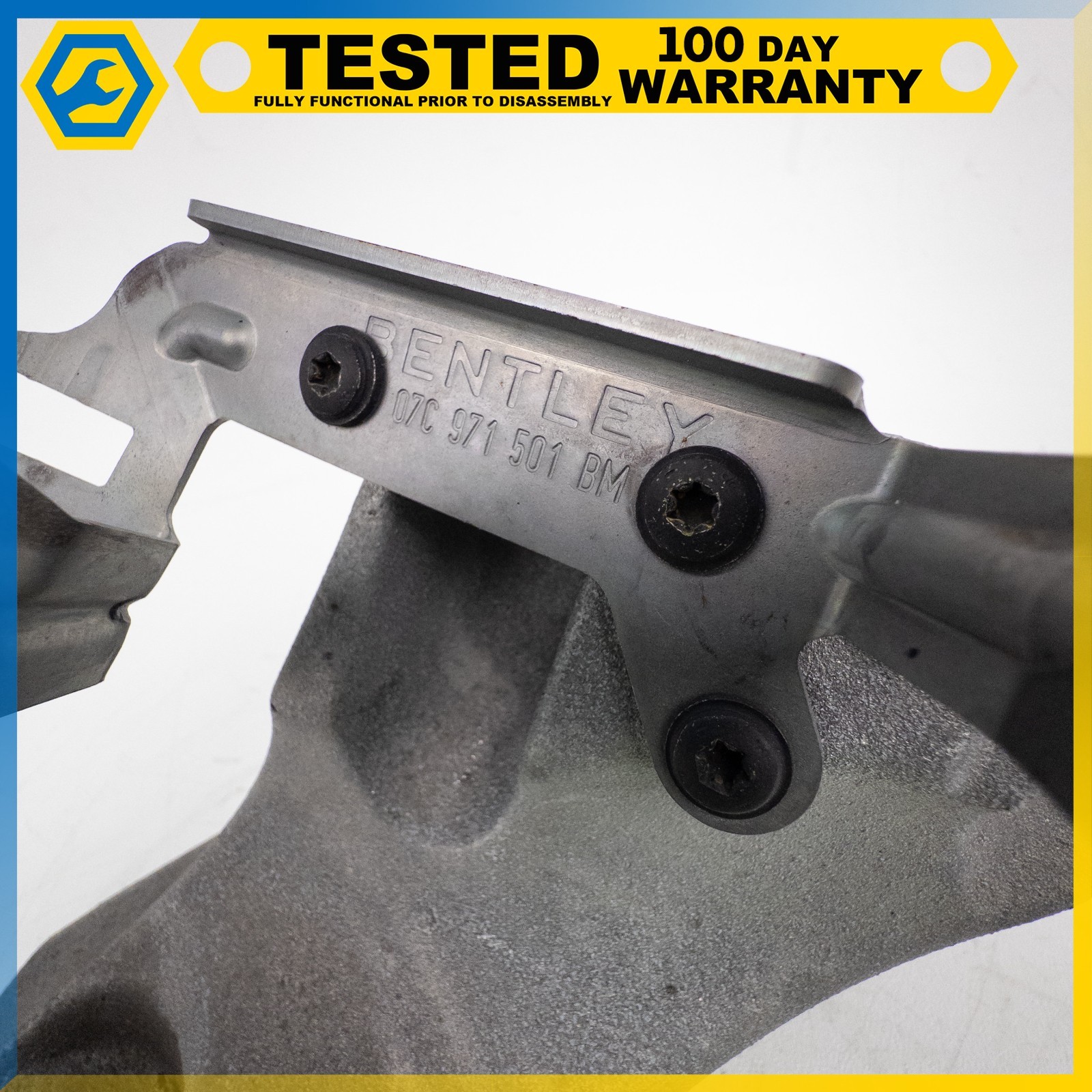 03-13 BENTLEY CONTINENTAL GT FLYING SPUR LEFT ENGINE MOTOR BRACKET MOUNT OEM