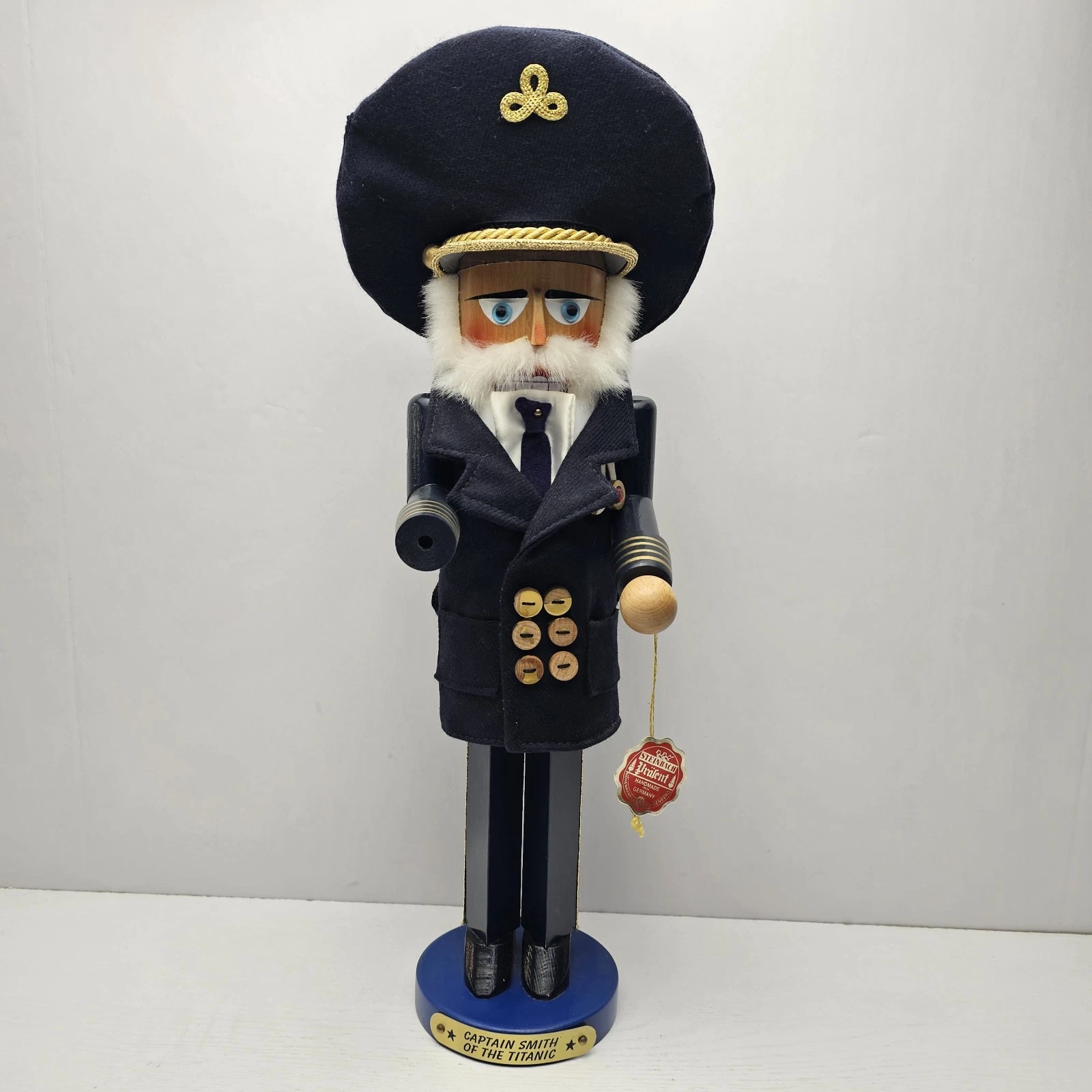 Vintage Limited Edition Steinbach Germany Captain Smith Titanic Nutcracker READ