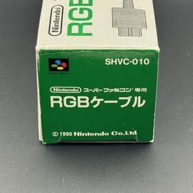Nintendo Super Famicom SFC OEM RGB Cable In Box CIB SHVC-010 Japan | US SELLER