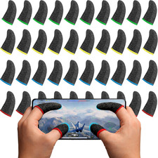 40 Pieces Gaming Finger Sleeve for Thumb Sleeves Mobile Gaming Finger Protector