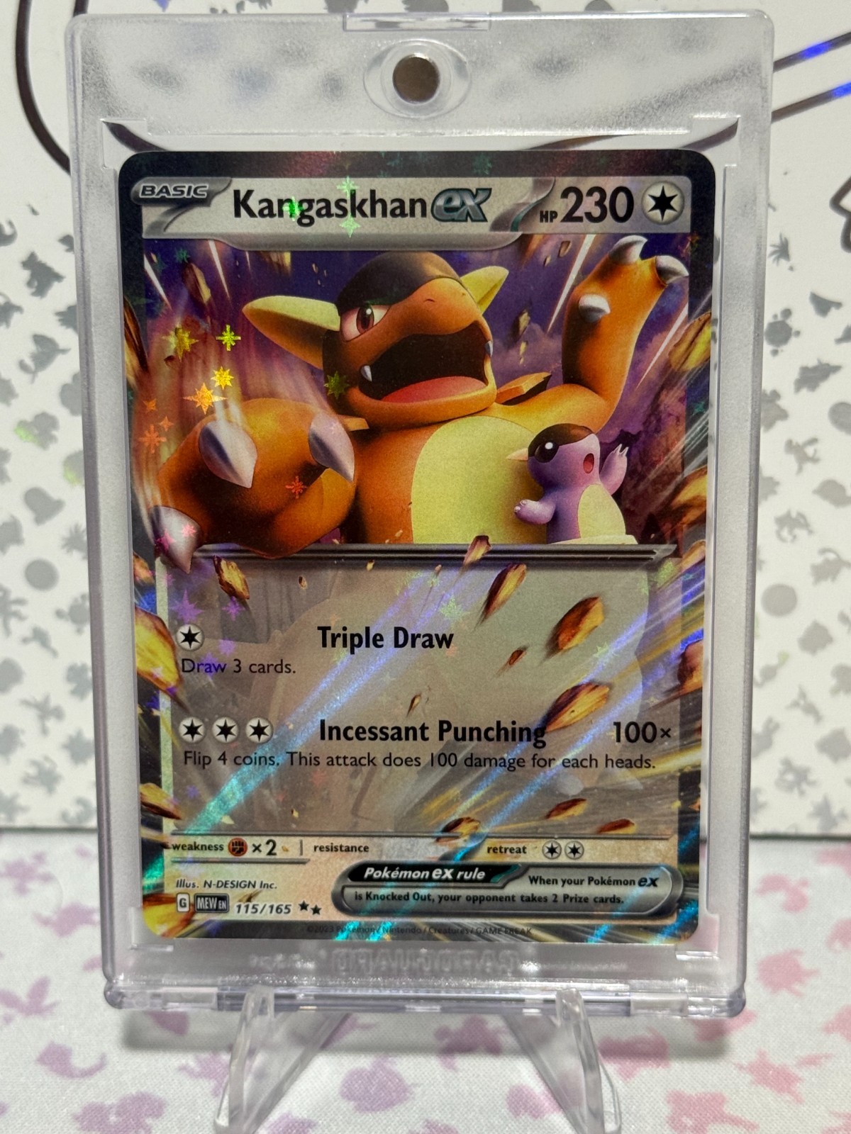 Pokemon TCG Scarlet & Violet 151 Kangaskhan ex Holo 115/165