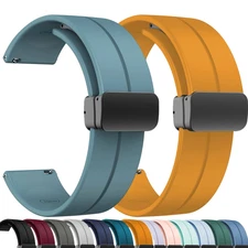 18mm 20mm 22mm Silicone Watch Band Strap Quickfit Universal Smartwatch Bracelet