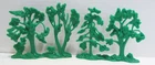 MARX PLAYSET VINTAGE BATTLEGROUND SOFT PLASTIC TREE ROW SECTIONS 54mm ARMY WWII