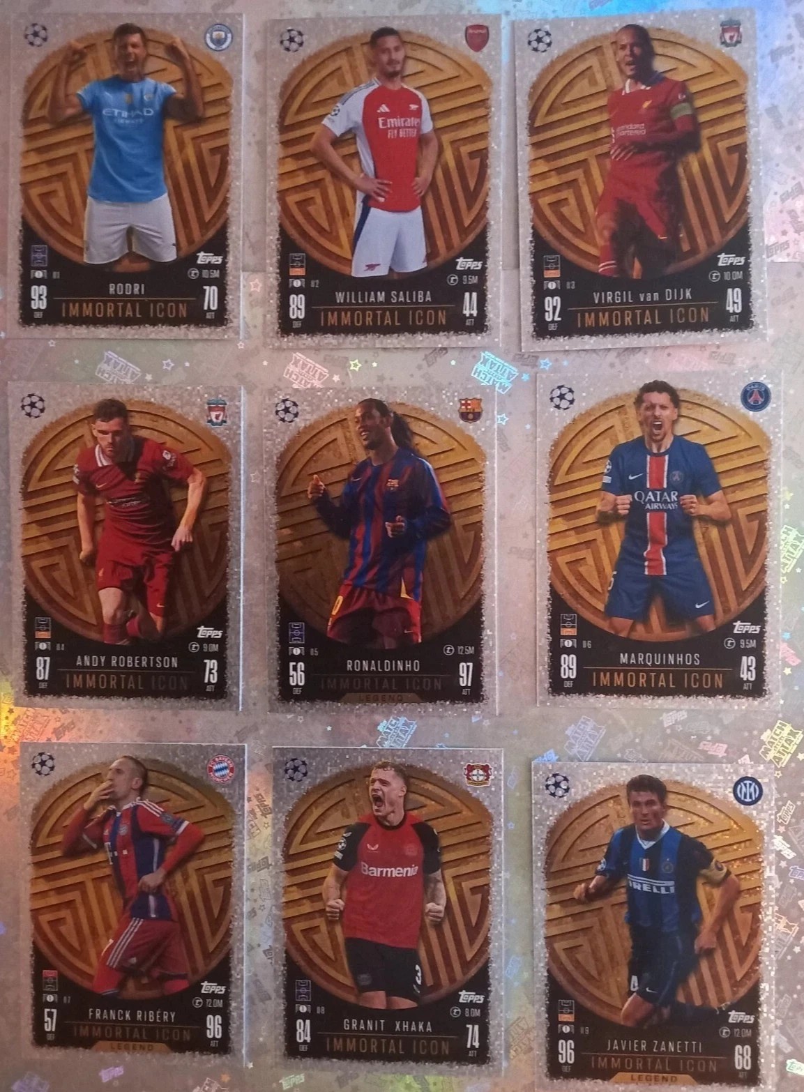 Topps Match Attax Champions League 2024 25 2025 immortal icons scegli card