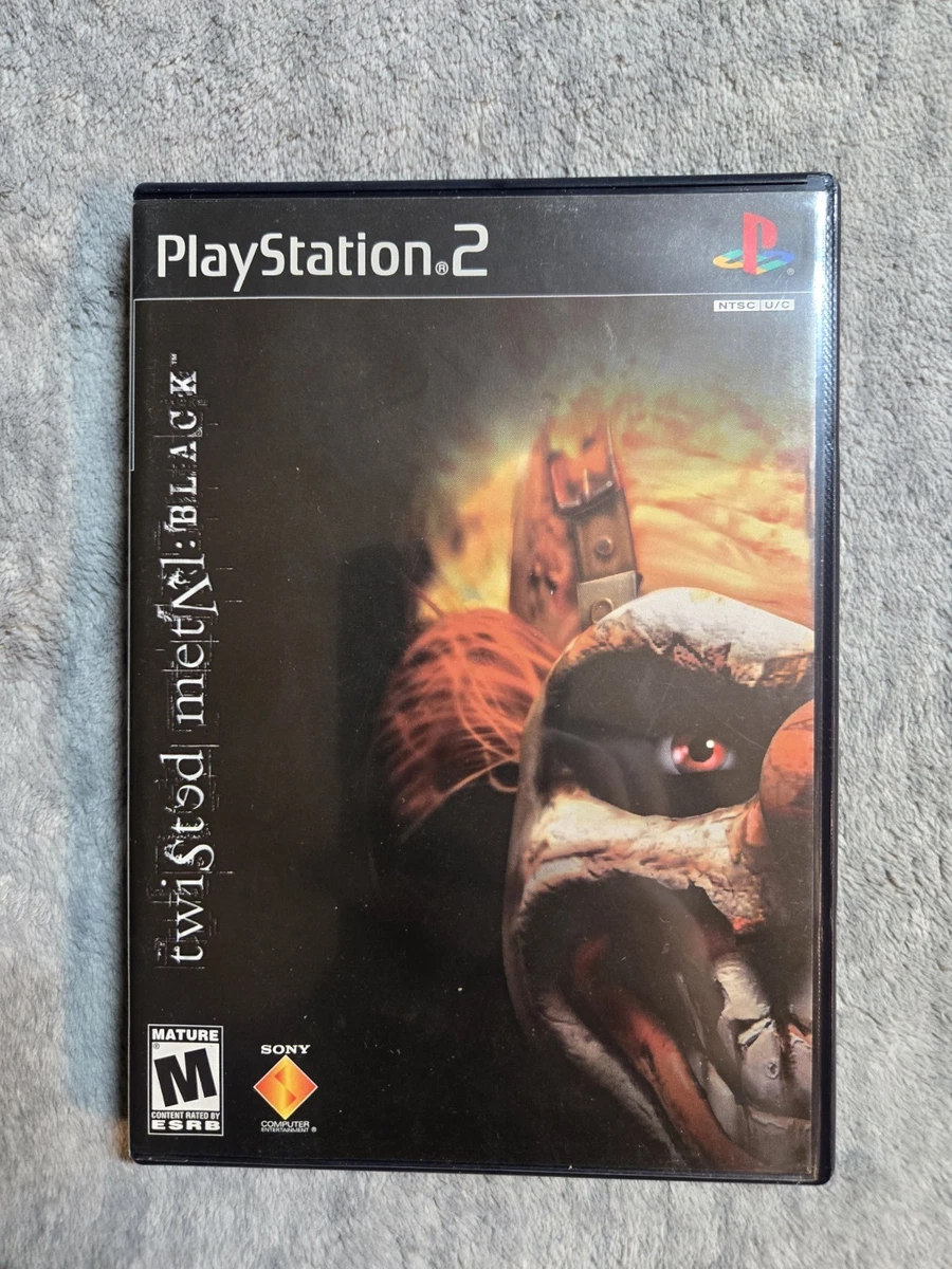 Jeu PS2 Twisted Metal Black - Bon état, Boîtier Et Instructions Inclus Ps2 Jaune