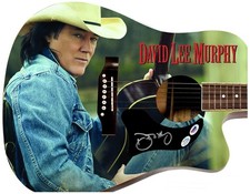 David Lee Murphy Signed 1/1 Custom Graphics Acoustic Guitar