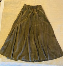 Vintage Vakko New York Lamb Suede Leather Full Skirt Womens M