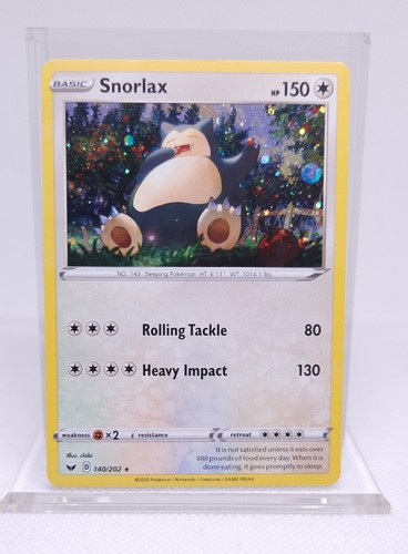 Pokémon Snorlax 140/202 Cosmos Holo Foil Sword Shield SWSH Promo